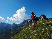 Anello dei Laghi Gemelli con il laghetto della Paura dalle Baite di Mezzeno il 15 luglio 2014  - FOTOGALLERY